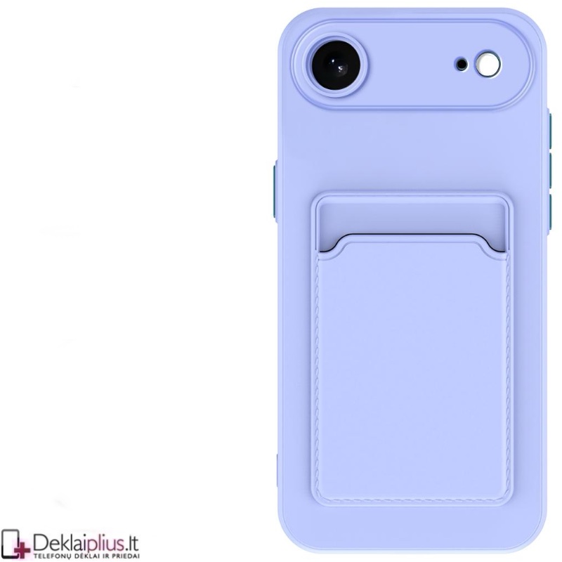 Guminis dėklas su kišenėle - šviesiai violetinis (Apple Iphone Air) Guminis dėklas su kišenėle - šviesiai violetinis (Apple Iphone Air)